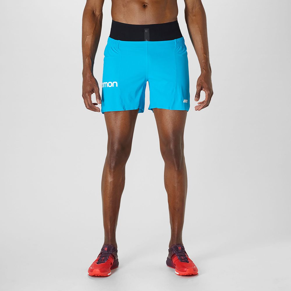 Salomon Israel S/LAB OUTER 6 - Mens Shorts - Blue (MBOZ-20349)
